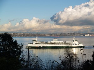 Ferry coming over from Seattle